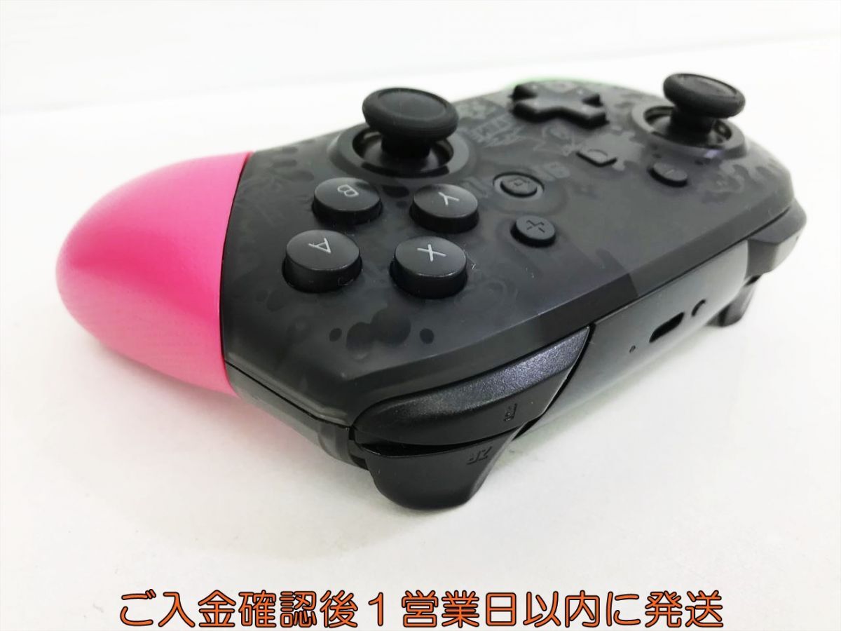 【1円】任天堂 非純正 Nintendo Switch Pro コントローラー スプラトゥーン 未検品ジャンク スイッチ対応 M05-124kk/F3_画像4