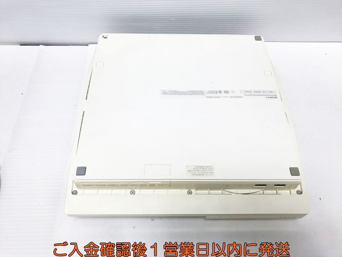 【1円】PS3 本体/箱 セット 160GB ホワイト SONY PlayStation3 CECH-2500A 未検品ジャンク HDD・ラック欠品 M02-379os/G4の画像4