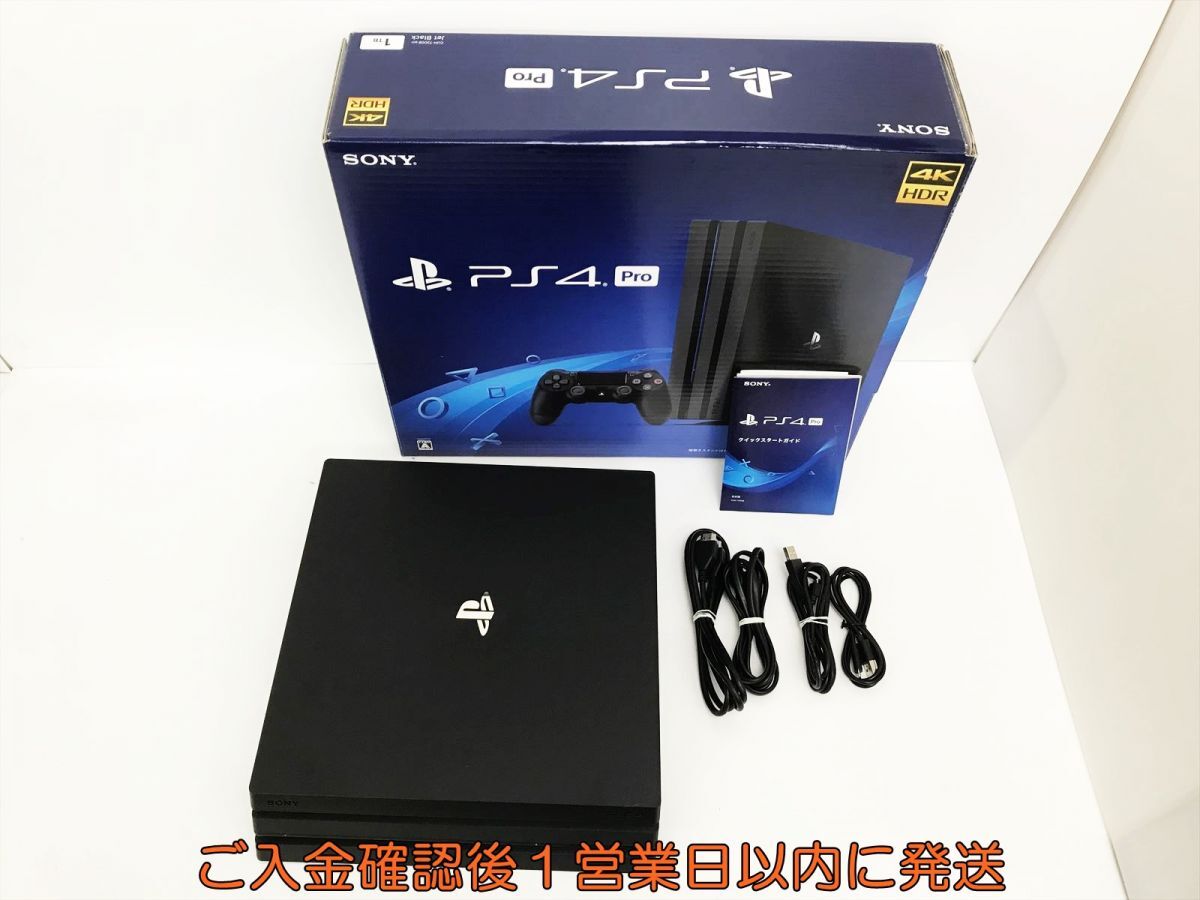 【1円】PS4Pro 本体 セット 1TB ブラック 7.51 SONY PlayStation4 CUH-7000B 初期化/動作確認済 M01-541yy/G4の画像1