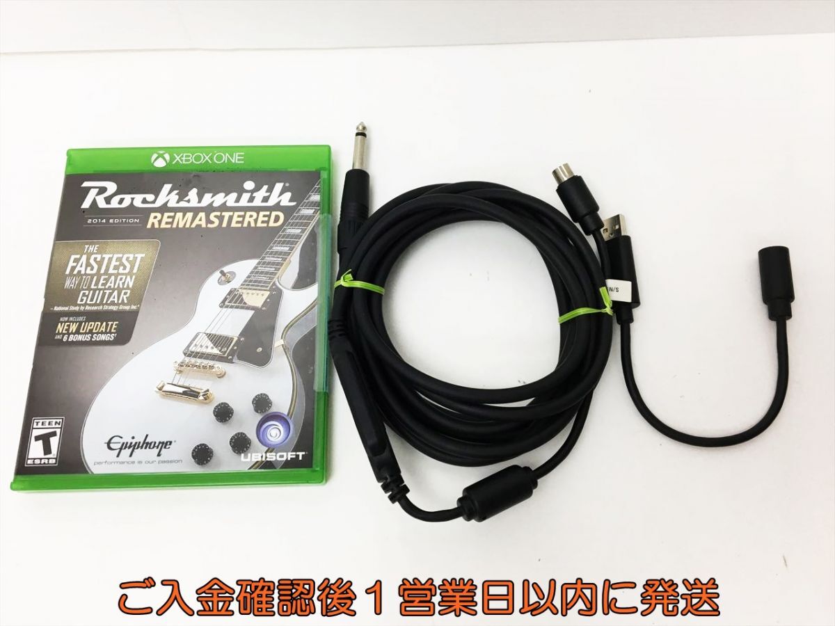 XBOX ONE Rocksmith 2014 Edition Remastered ゲームソフト 北米版 専用ケーブル付き ソフトのみ未開封 J03-076rm/F3_画像1