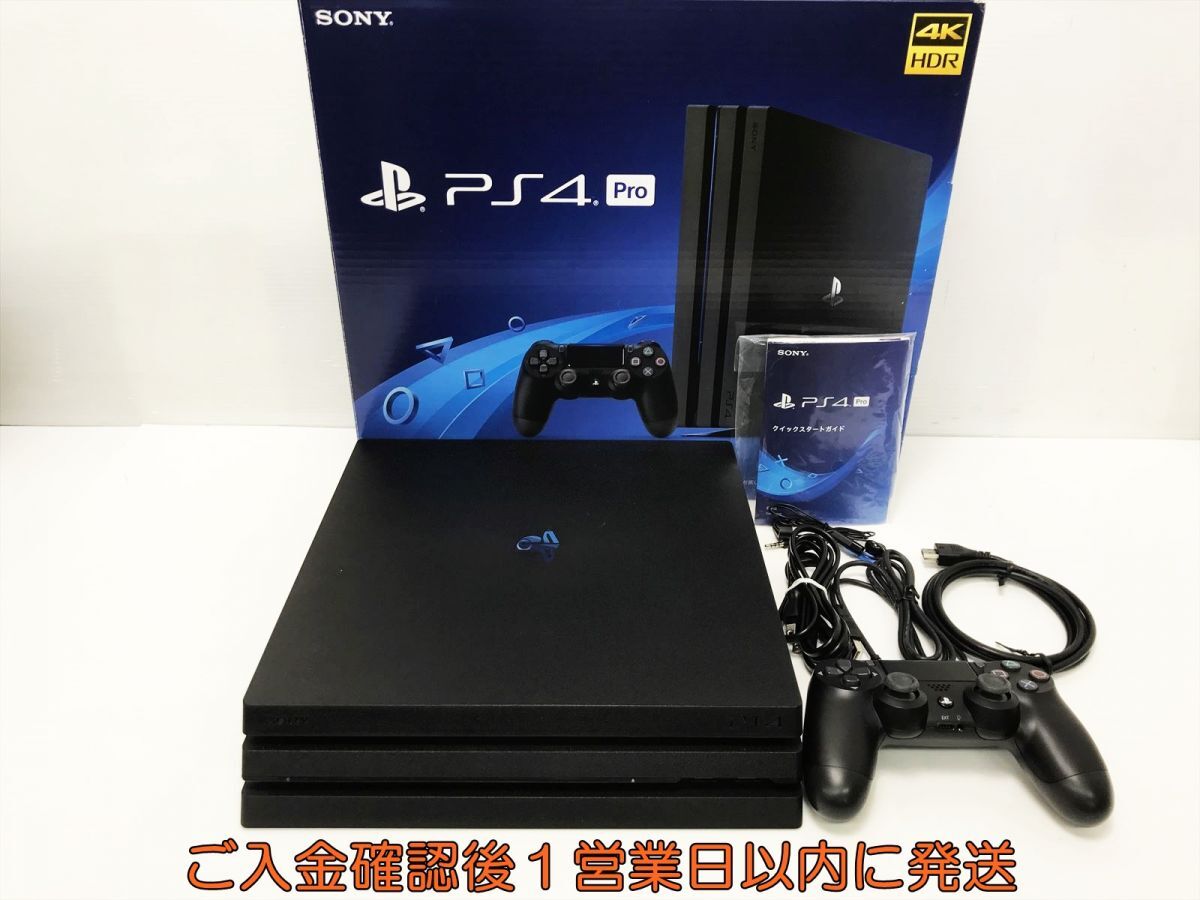 【1円】PS4Pro 本体 セット 1TB ブラック SONY PlayStation4 CUH-7200B 初期化/動作確認済 FW8.03 K01-435tm/G4_画像1