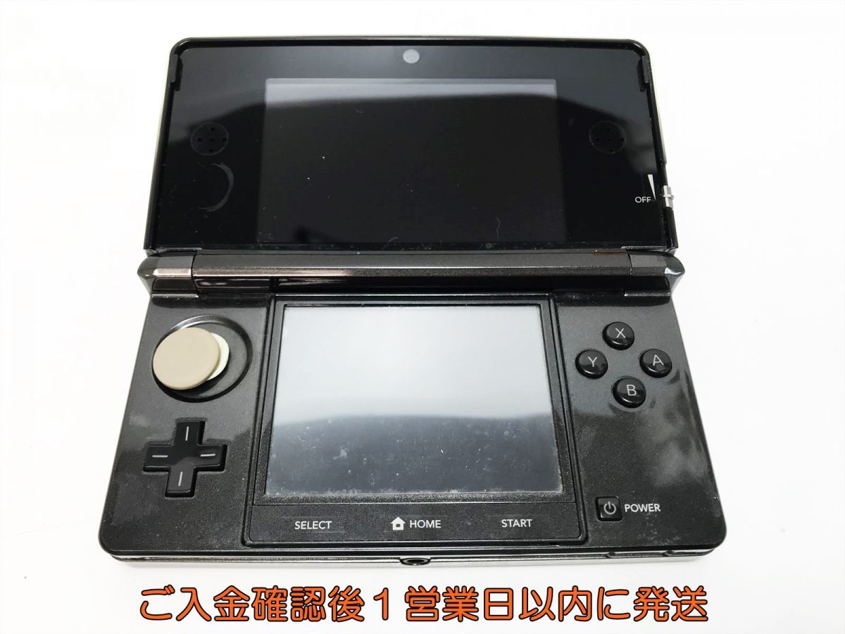 【1円】ニンテンドー3DS 本体 コスモブラック 任天堂 CTR-001 初期化/動作確認済 画面ヤケ L07-591yk/F3の画像3