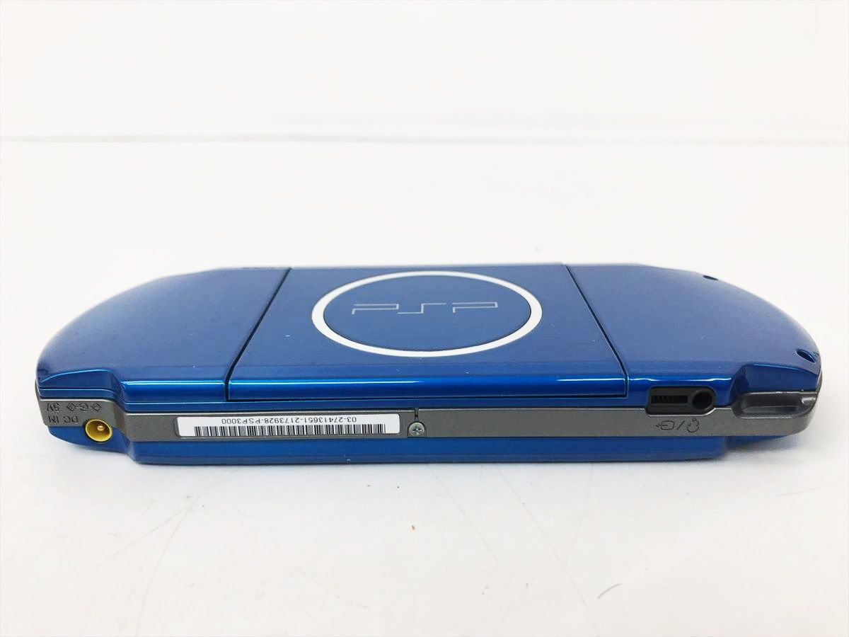【1円】SONY PlayStation Portable PSP-3000 本体 ブルー 未検品ジャンク バッテリーなし EC45-911jy/F3の画像4