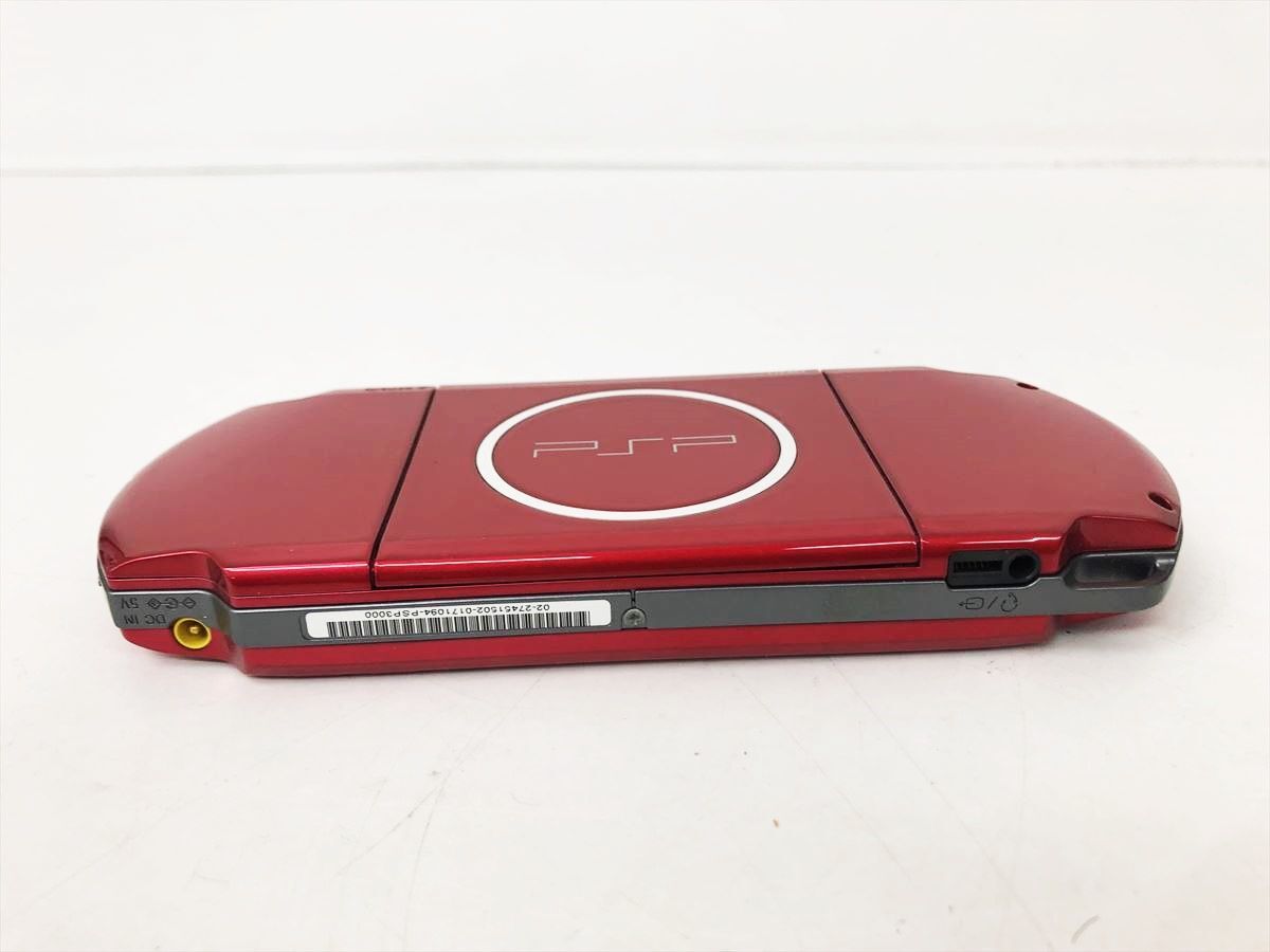 【1円】SONY PlayStation Portable PSP-3000 本体 レッド 未検品ジャンク バッテリーなし EC45-912jy/F3の画像4