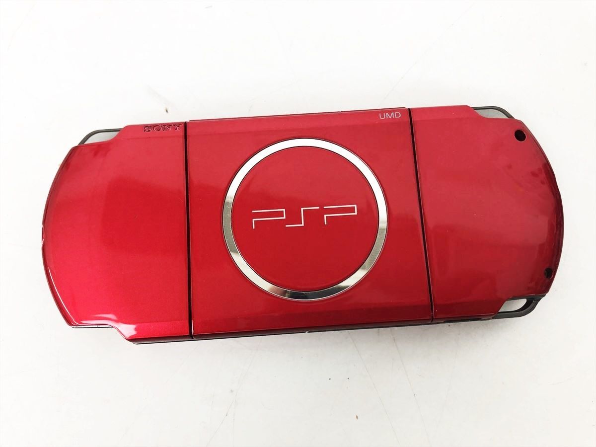 【1円】SONY PlayStation Portable PSP-3000 本体 レッド 未検品ジャンク バッテリーなし EC45-912jy/F3の画像3
