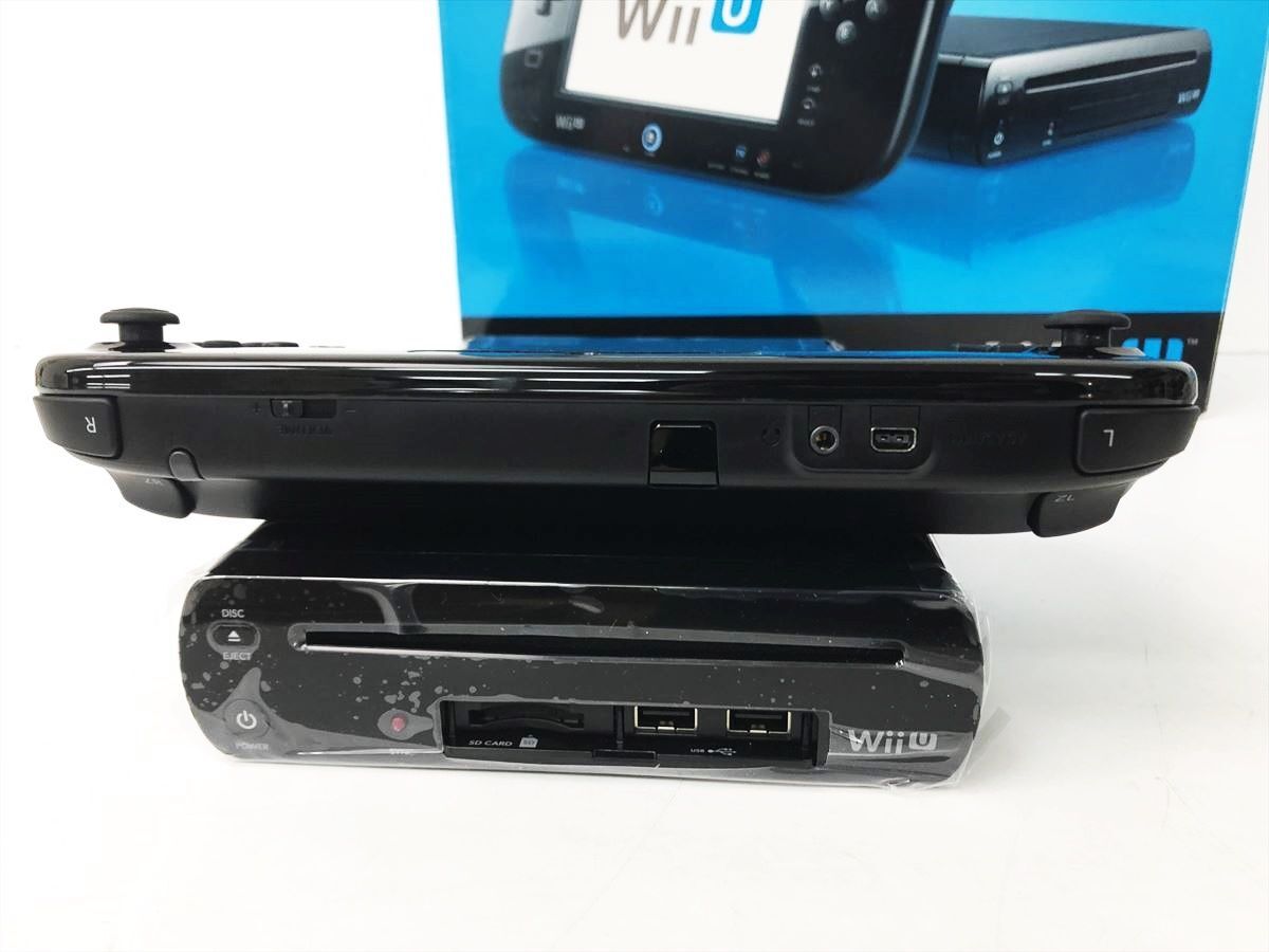 【1円】任天堂 WiiU 本体 プレミアムセット 32GB ブラック ニンテンドーWii U 動作確認済 DC05-984jy/G4_画像4