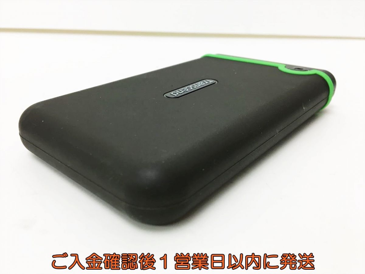 【1円】Transcend StoreJet 外付け ポータブルHDD 500GB 動作確認済 USBケーブル付き トランセンド H02-659rm/F3の画像4