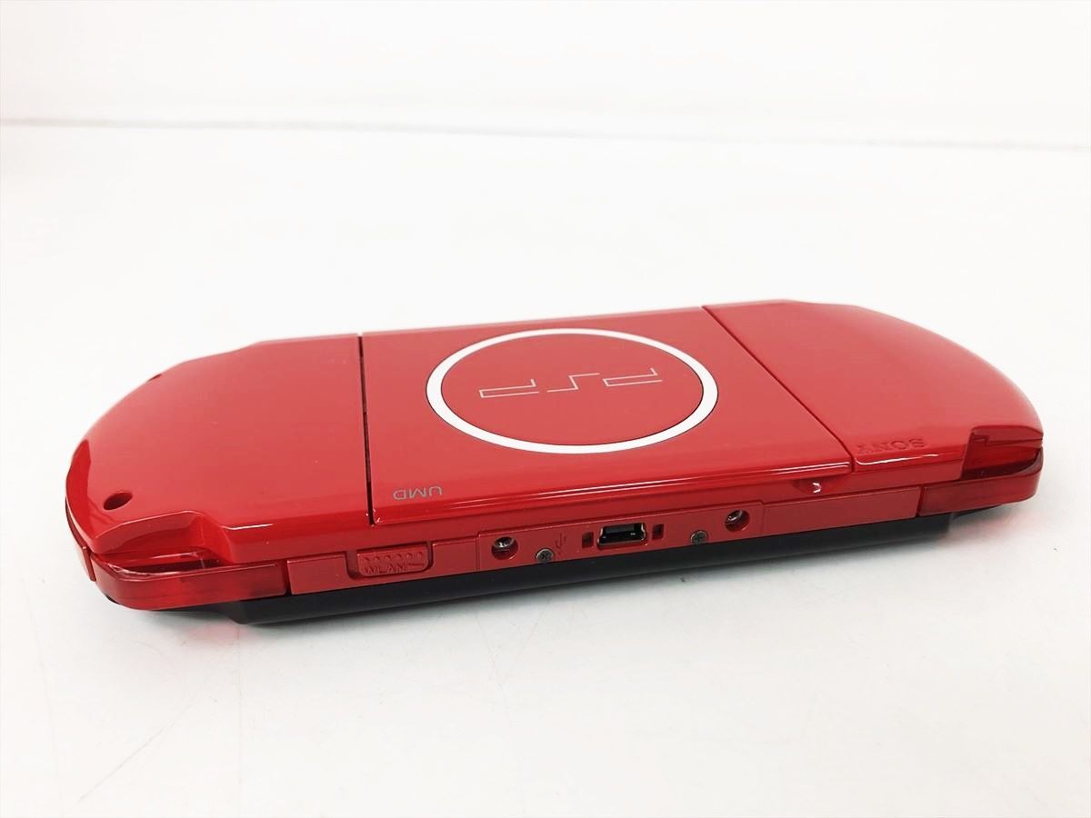 【1円】SONY PlayStation Portable PSP-3000 本体 セット ブラック/レッド 未検品ジャンク バッテリーなし EC44-457jy/F3の画像5