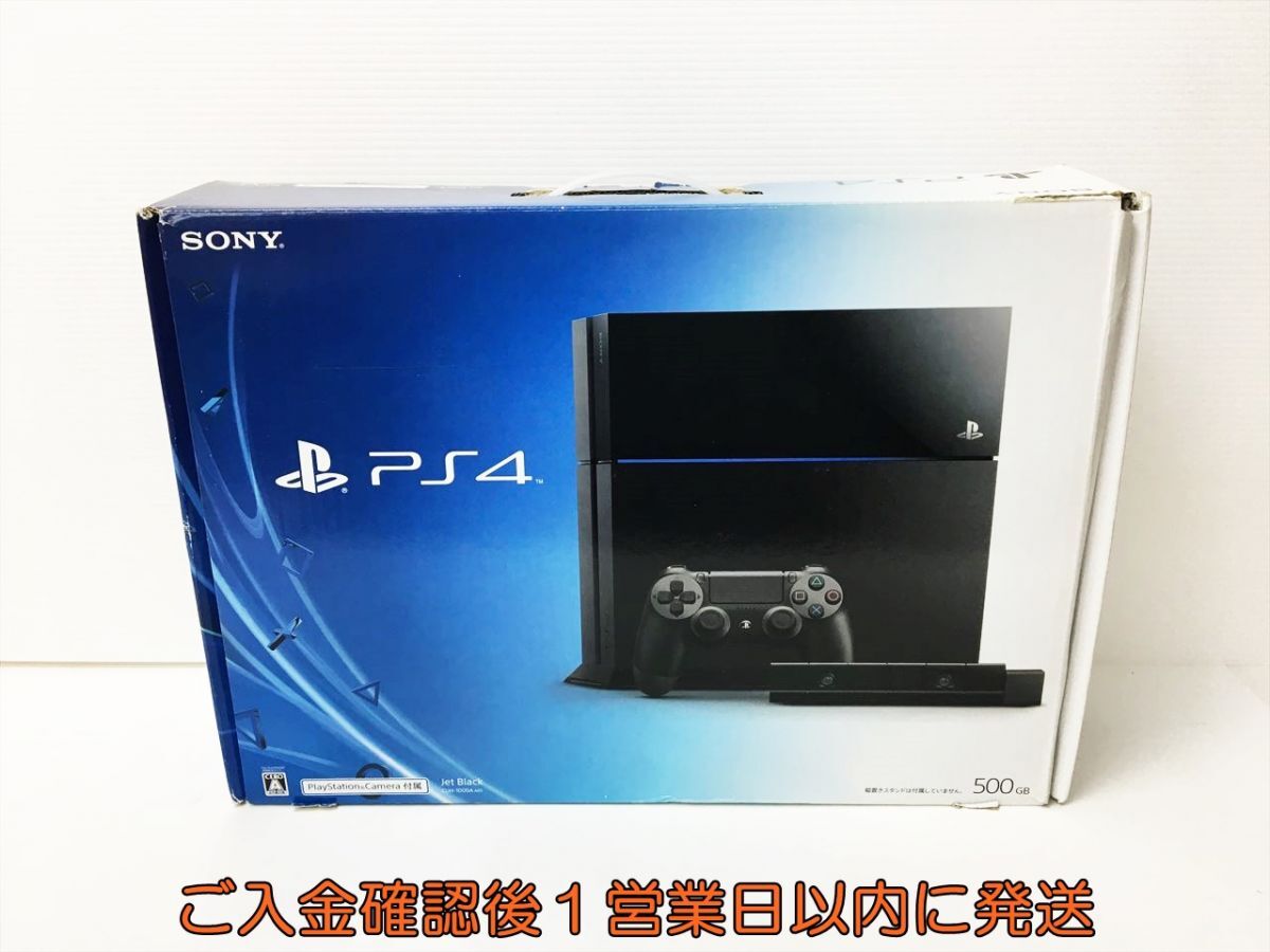 未使用品 PS4 本体 セット 500GB ブラック SONY Playstation4 CUH-1000A プレステ4 箱傷み FW9.00以下 H04-341rm/G4