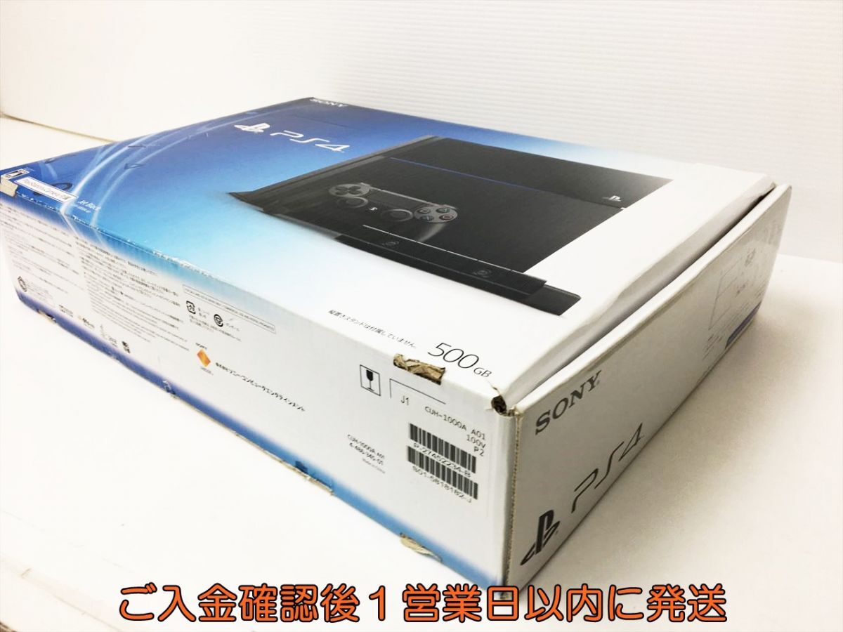 未使用品 PS4 本体 セット 500GB ブラック SONY Playstation4 CUH-1000A プレステ4 箱傷み FW9.00以下 H04-341rm/G4