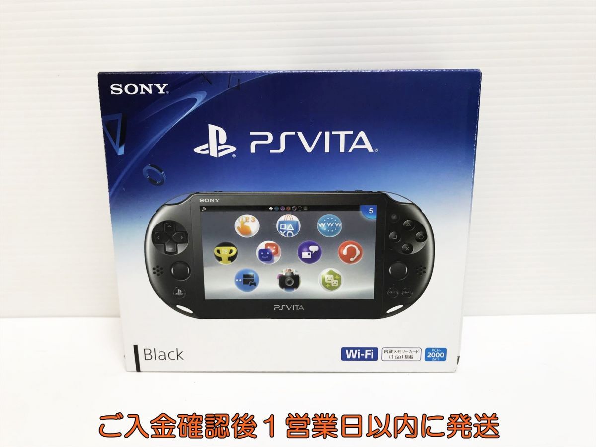 未使用品 PSVITA 本体 セット ブラック SONY PlayStation VITA PCH-2000 未使用 H09-085yk/F3_画像1