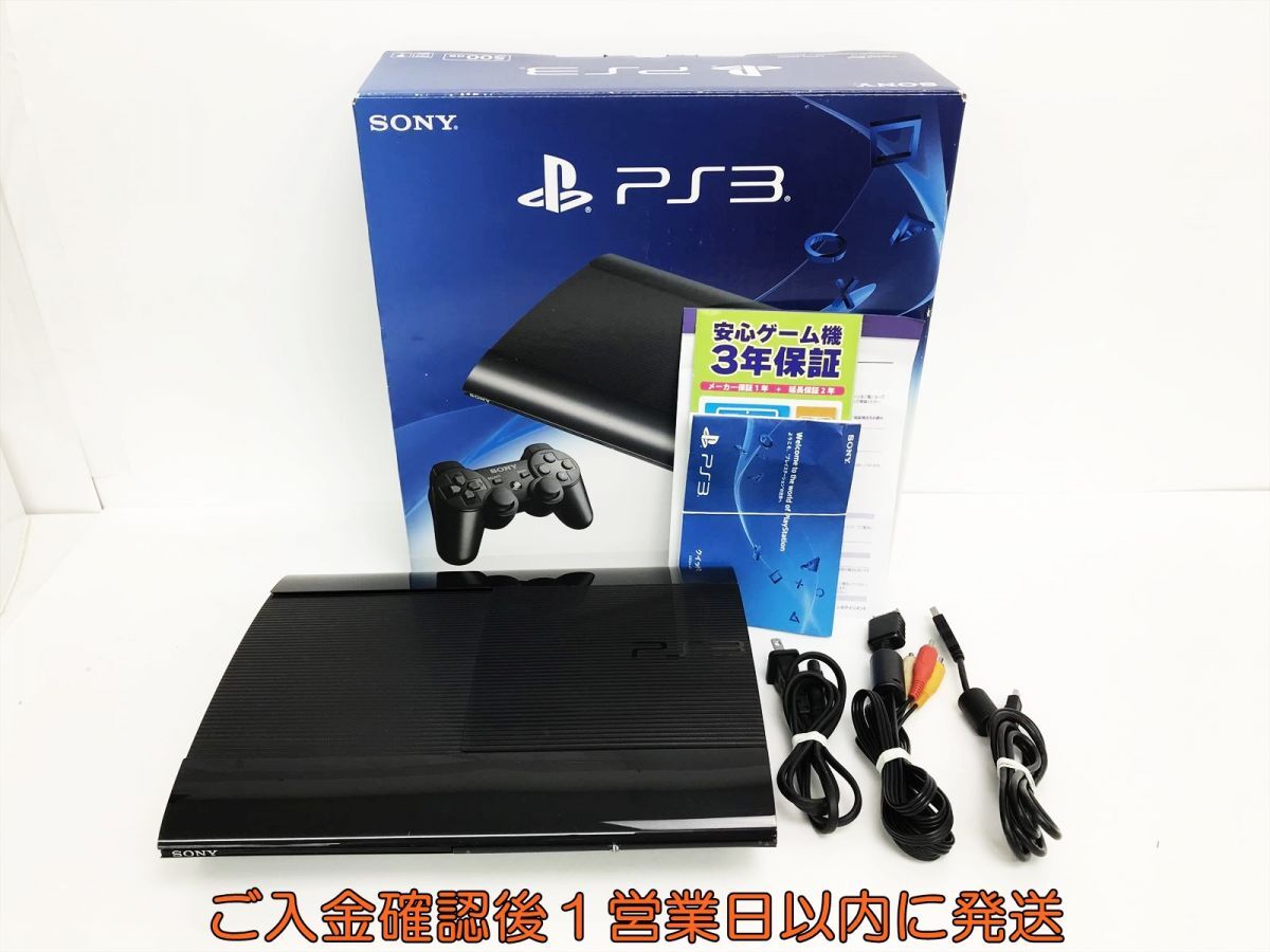 【1円】PS3 本体/箱 セット 500GB ブラック SONY PlayStation3 CECH-4300C 初期化/動作確認済 G04-287os/G4の画像1