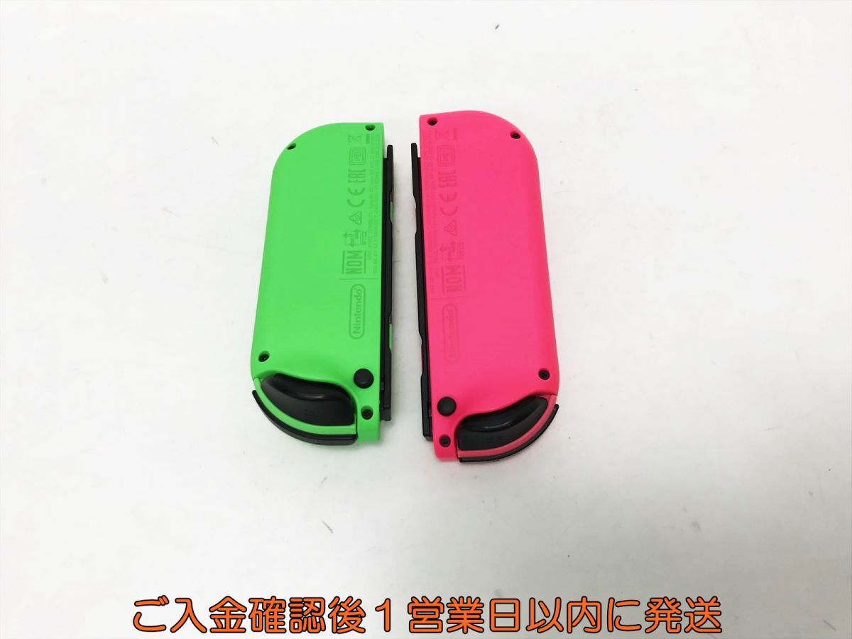 【1円】任天堂 純正 Nintendo Switch Joy-Con ネオングリーン/ネオンピンク 動作確認済左右セット スイッチ L01-426tm/F3の画像3