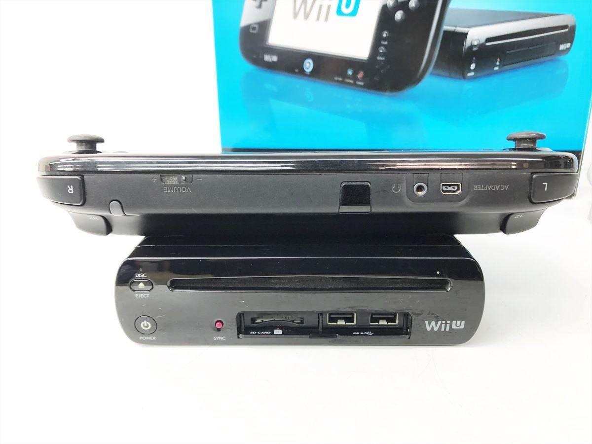 [1 jpy ] nintendo WiiU body premium set 32GB black Nintendo Wii U operation verification settled DC04-087jy/G4