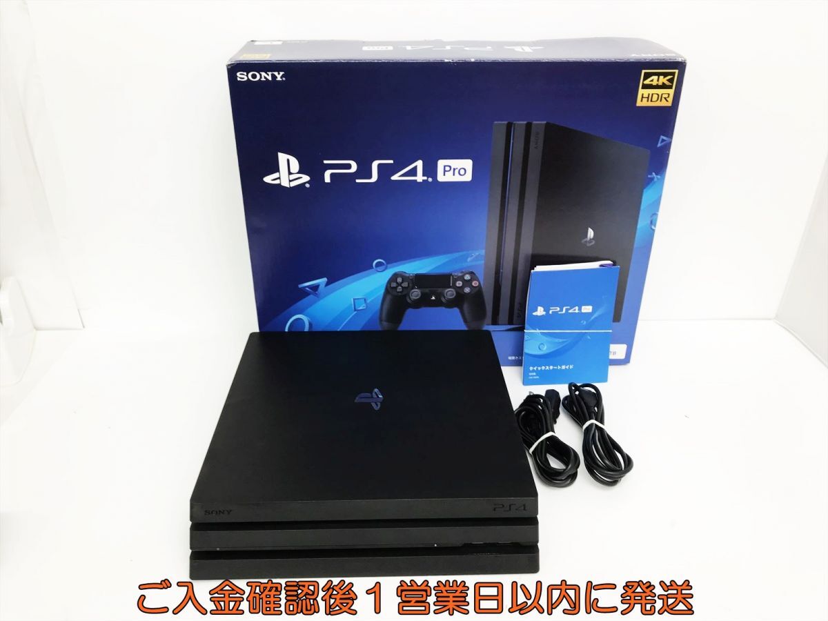 【1円】PS4 Pro 本体/箱 セット 1TB ブラック SONY PlayStation4 CUH-7000B 初期化/動作確認済 K09-754os/G4_画像1