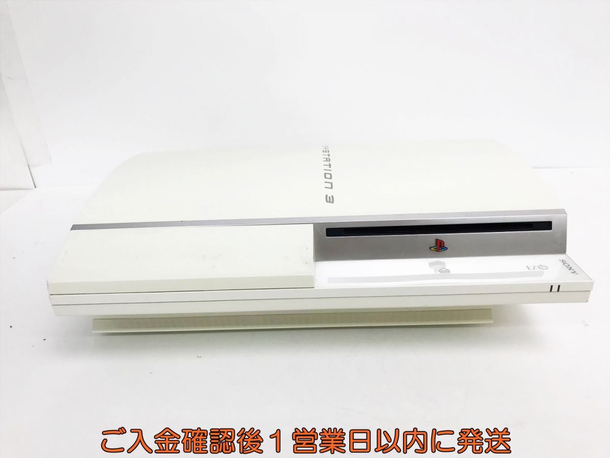 【1円】PS3 本体 40GB ホワイト SONY PlayStation3 CECHH00 初期化済 未検品ジャンク プレステ3 K09-757os/G4の画像2