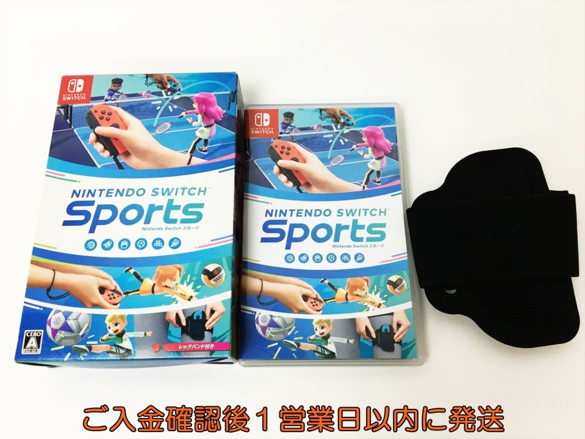 【1円】Switch Nintendo Switch Sports レッグバンド付き ニンテンドースイッチ スポーツ ゲームソフト H04-405rm/F3_画像1