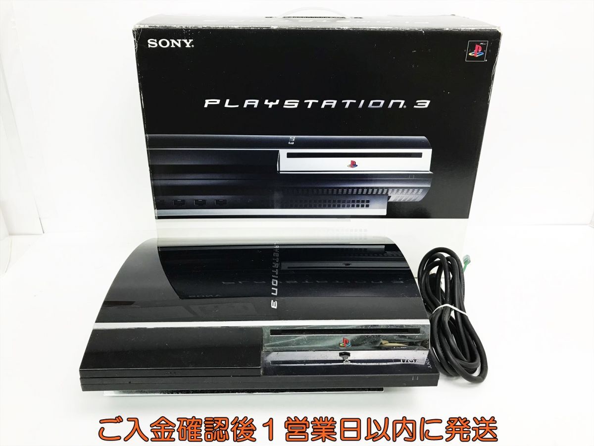 【1円】PS3 本体/箱 セット 60GB ブラック SONY PlayStation3 CECHA00 初期化/動作確認済 プレステ3 K07-534os/G4_画像1