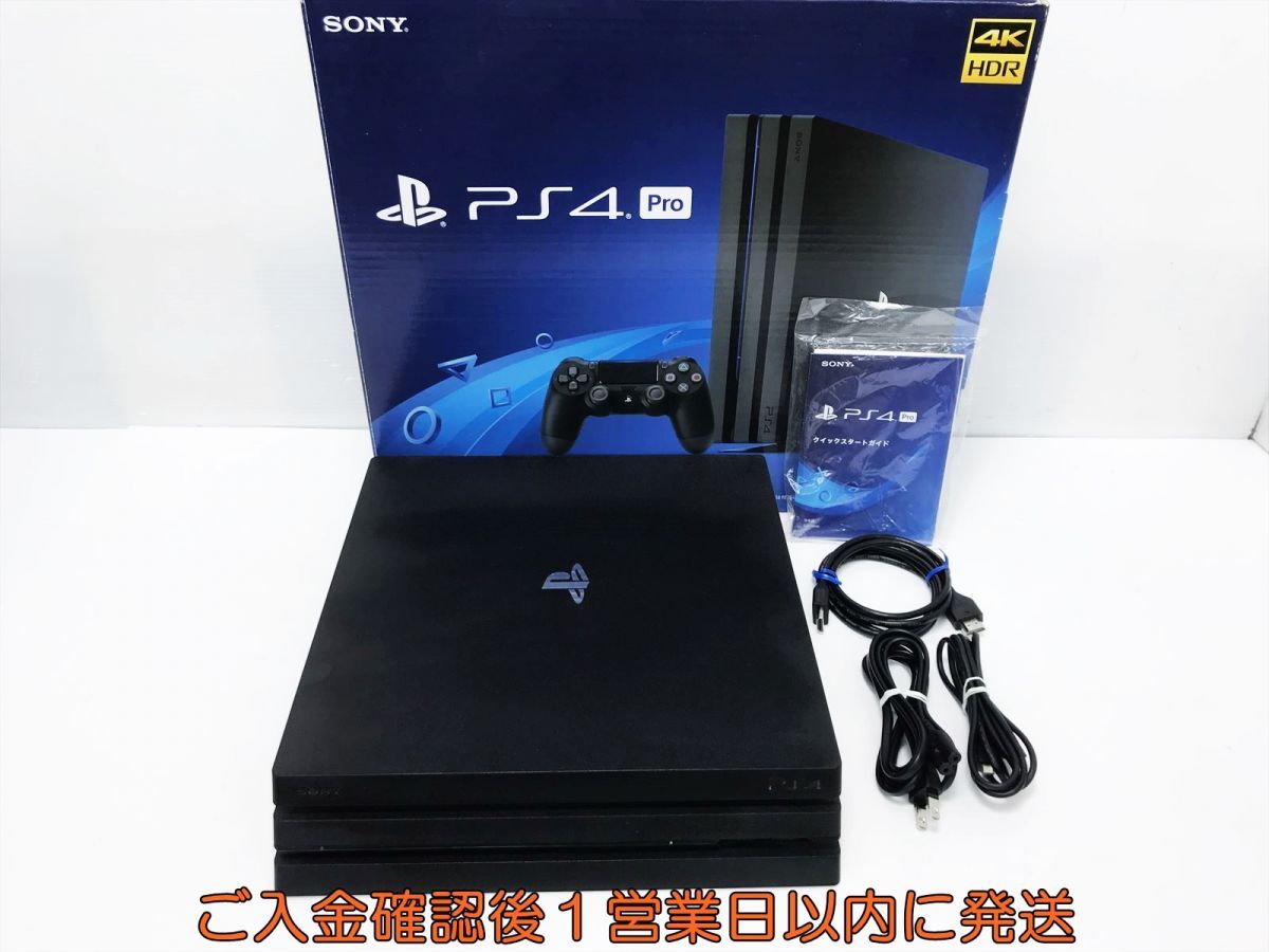 【1円】PS4Pro 本体/箱 セット 1TB ブラック SONY PlayStation4 CUH-7200B 初期化/動作確認済 プレステ4 K06-037tm/G4の画像1