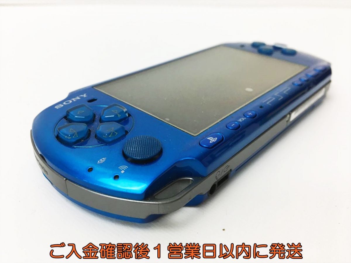 【1円】SONY Playstation Portable PSP-3000 ブルー 初期化済/未検品ジャンク バッテリーなし 裏蓋なし H02-704rm/F3_画像4