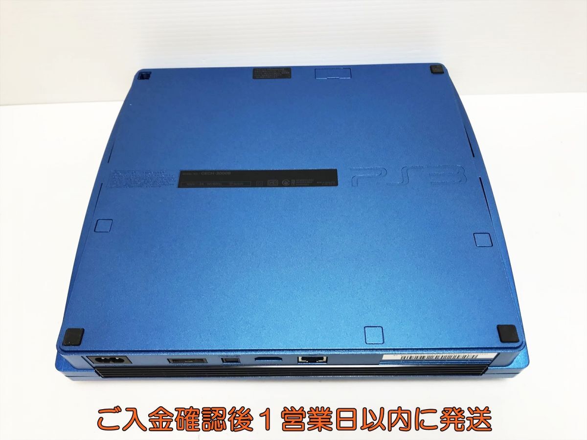 [1 jpy ]PS3 body set CECH-3000B blue 320GB game machine body SONY the first period ./ operation verification settled M06-384yk/G4
