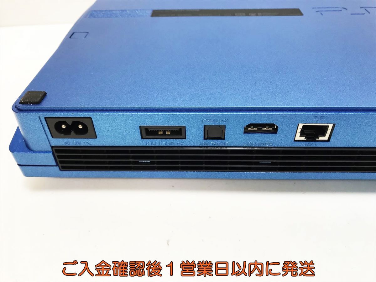 [1 jpy ]PS3 body set CECH-3000B blue 320GB game machine body SONY the first period ./ operation verification settled M06-384yk/G4