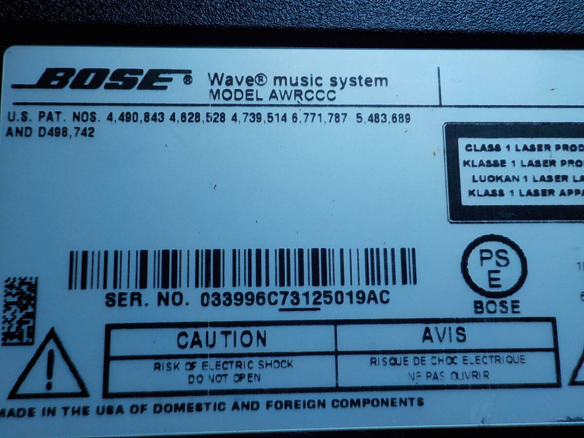 Bose Wave Music System AWRCCC CD FM AM レシーバーアンプ ジャンク品 デスクトップオーディオ ,の画像8