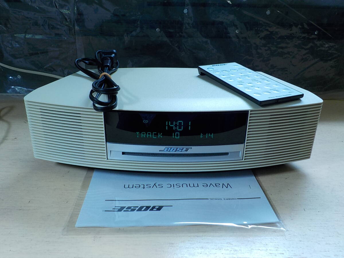 Bose Wave Music System AWRCCC 動作品 リモコン 電源コード付き CD FM AM レシーバーアンプ デスクトップオーディオ ,の画像1