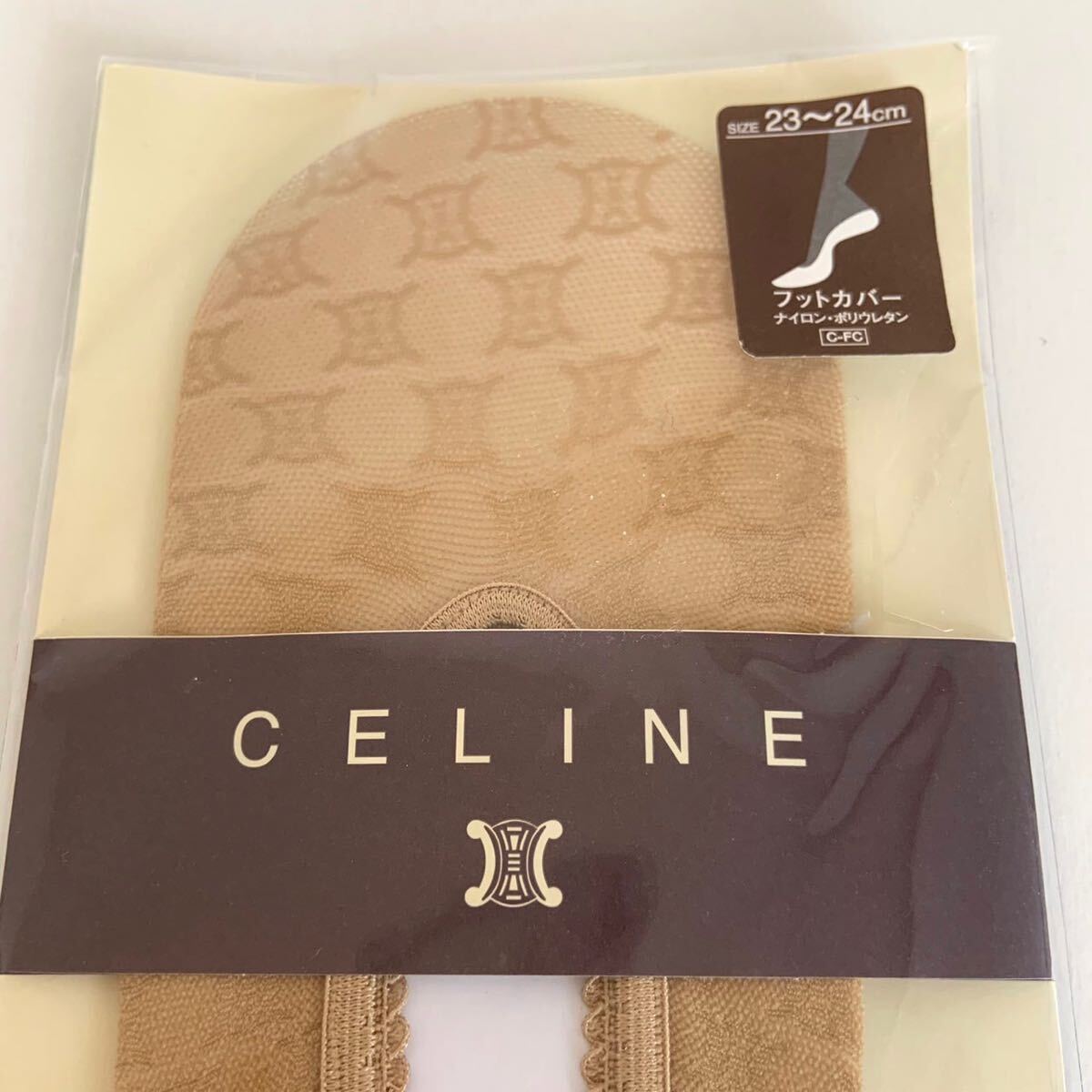 未使用 CELINE セリーヌ ck カルバンクライン フットカバー 2点セット 23~25cm ロゴ グンゼ ナイガイ 日本製 レディース ソックス 靴下