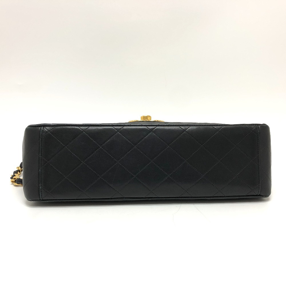 CHANEL シャネル A01094 ココマーク デカマトラッセ 34 Wチェーン マトラッセ ショルダーバッグ ブラック レディース【中古】_画像4