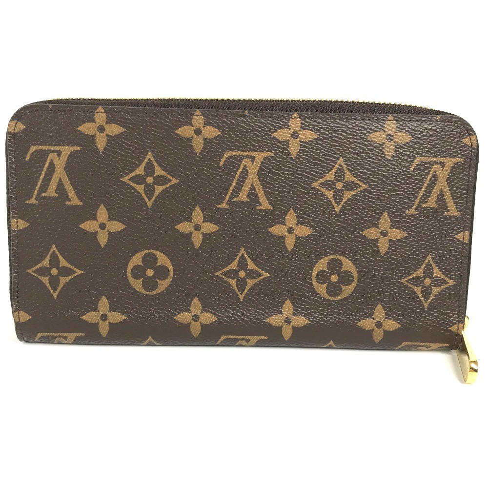 未使用 LOUIS VUITTON ルイヴィトン M41895 ジッピーウォレット ラウンドファスナー モノグラム 長財布 フューシャ パープル【中古】_画像2