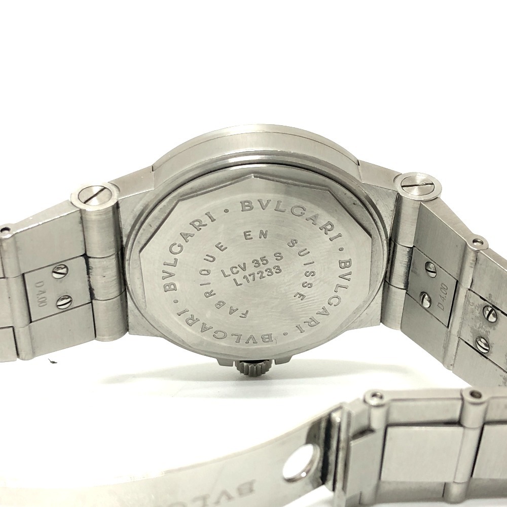 BVLGARI BVLGARY LCV35S Diagono Date самозаводящиеся часы часы наручные часы серебряный мужской [ б/у ]