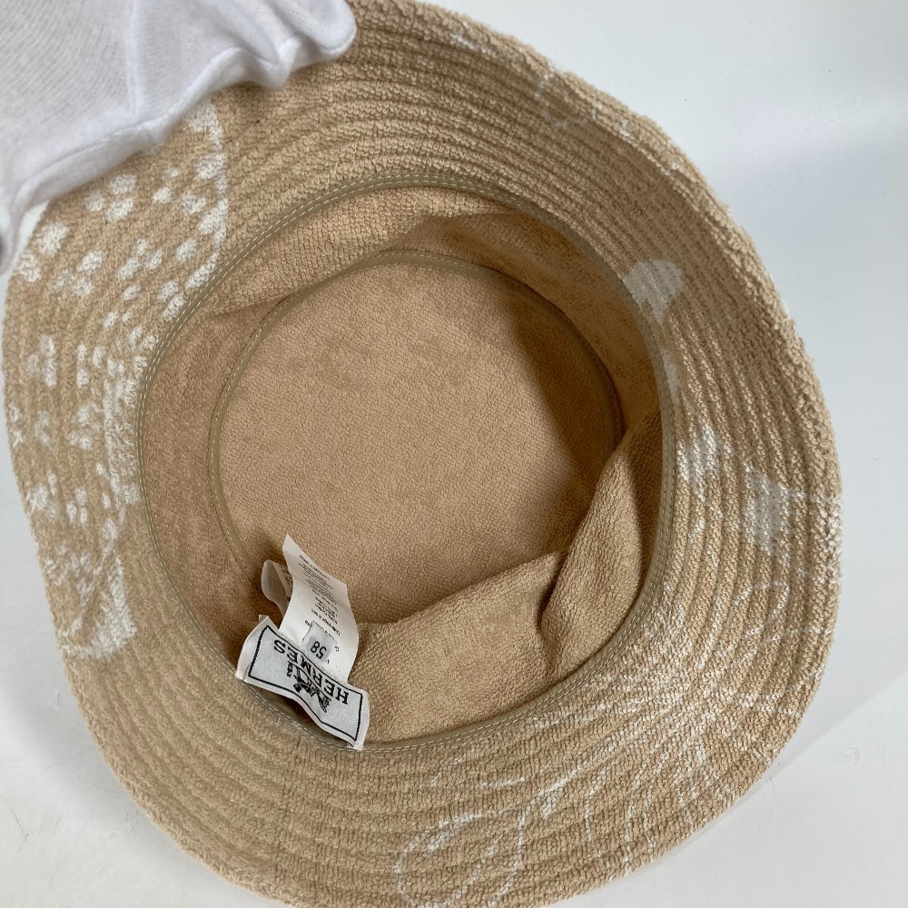 美品 HERMES エルメス H231001N ハット 《ジーン》Gene bucket hat ハット帽 帽子 バケットハット ボブハット ハット 【中古】_画像5