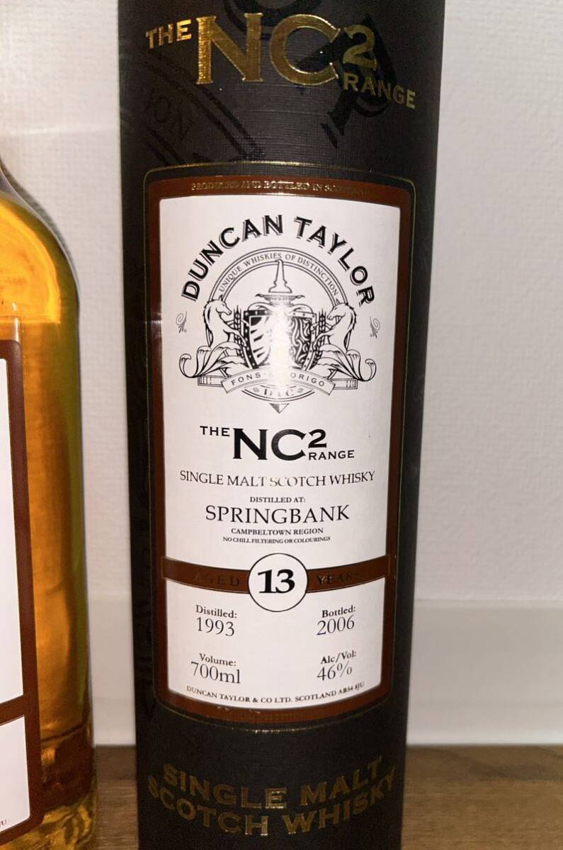 Springbank 1993 - 2006 Duncan Taylor The NC2 range スプリングバンク 13年 ダンカンテイラー 700mlの画像3