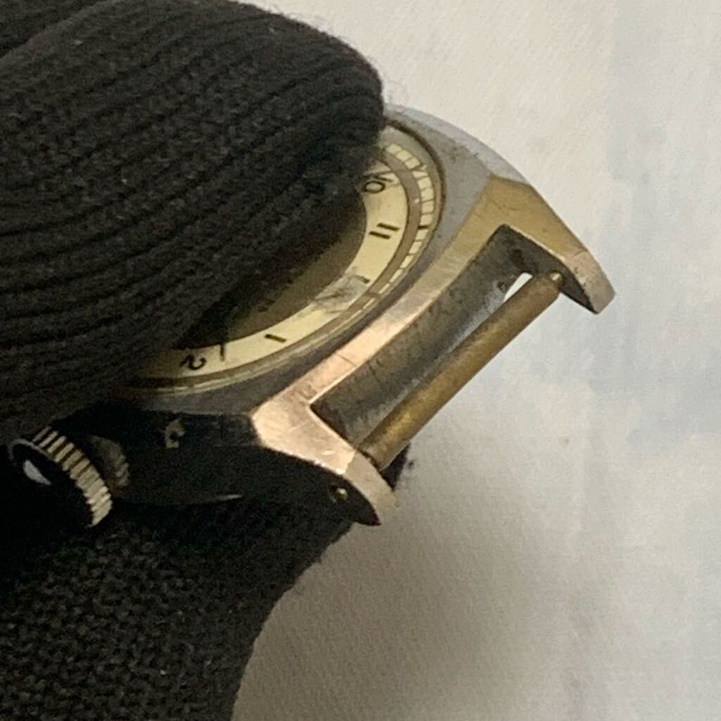 G043 腕時計 フェイスのみ CHRONOMETER CAPITAL【現状品】動作品 クロノメーター キャピタル シルバーカラー 部品取り パーツ取り スモセコの画像8