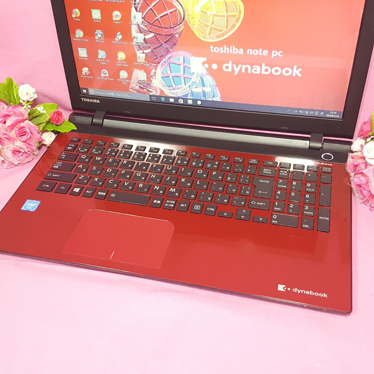 美品/東芝/Dynabook/赤色/Windows11/5世代/新品爆速SSD256GB/WEBカメラ/メモリ8G/USB3.0/HDMI/LINE/iTunes/Office/便利なソフト多数☆_画像5