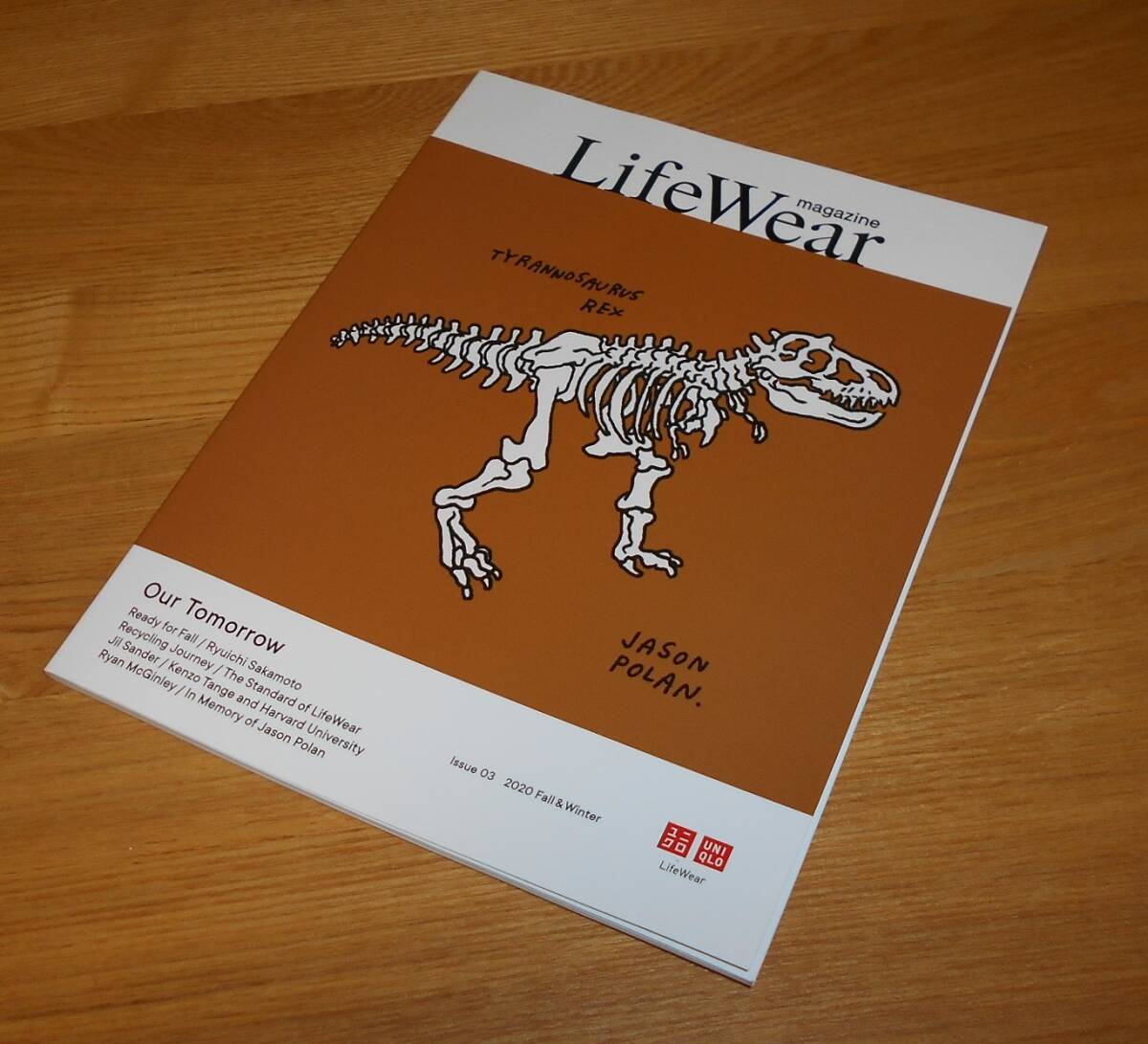 # Uniqlo [LifeWear magazine/Issue03/2020 autumn winter ] not for sale / Sakamoto Ryuichi / Jill * Thunder /. under . three / Jayson *po Ran / Yoshimoto Banana!