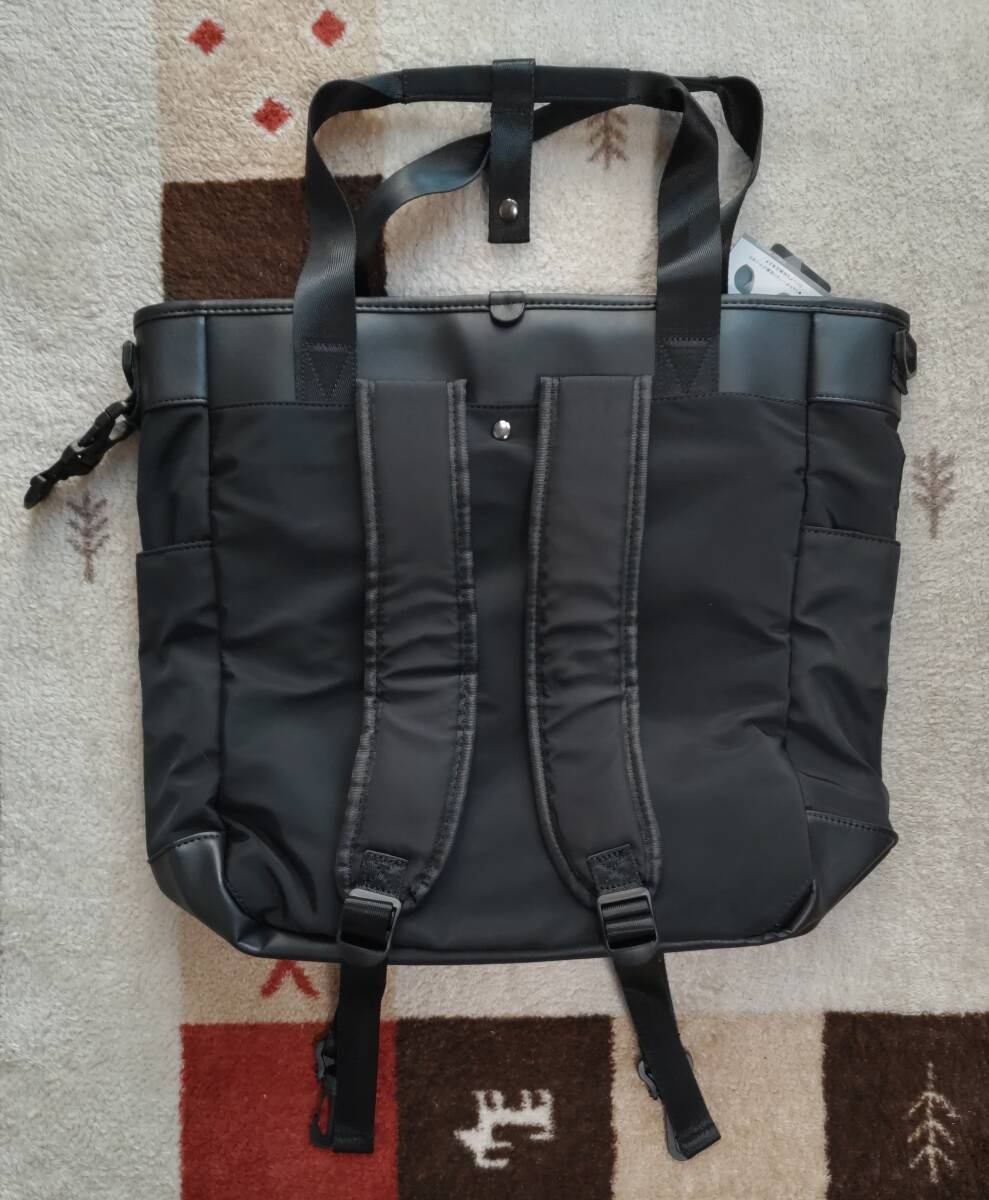 D.KELLY　３WAY BAG　BLACK　トートバッグ　ショルダーバッグ　リュック　　ビジネス用　レジャー用　休日用　色々なシーンに便利