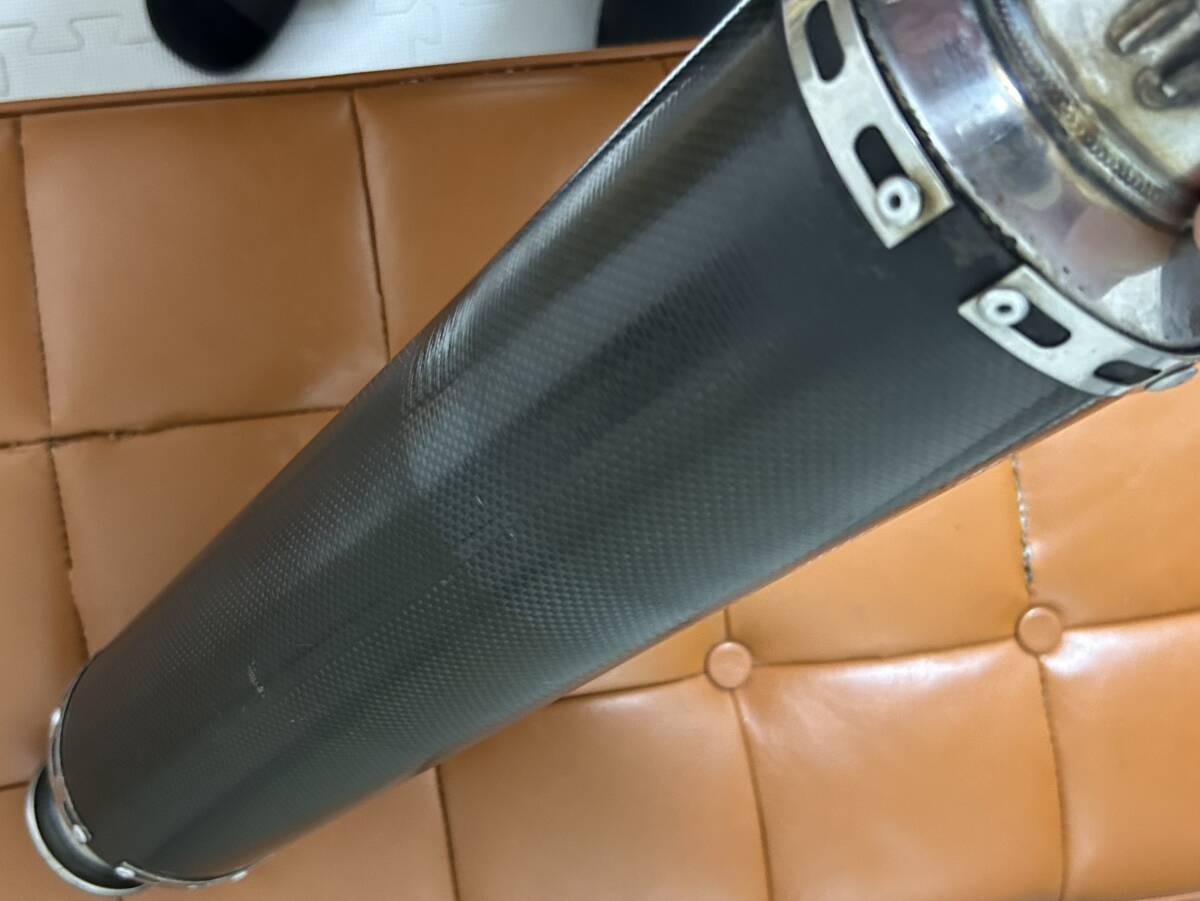 送料無料！絶版品！美品！インペリアル カーボン サイレンサー 汎用 差込口60.5  【検】 ZRX ゼファー GPZ XJR CBの画像3