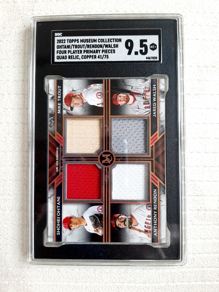 Topps 2022 Quad Relic Card 99枚限定 大谷翔平　鑑定　鑑定9.5