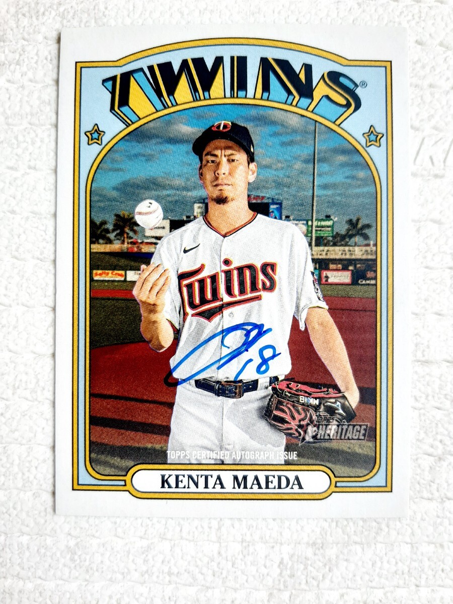 前田健太 Topps Auto 直筆サインカード　ツインズ　ドジャース_画像1