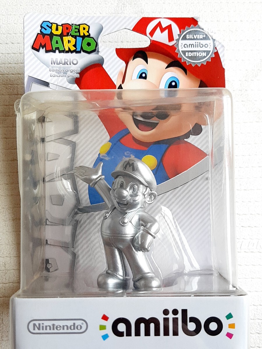 amiibo アミーボ　シルバーマリオ_画像1