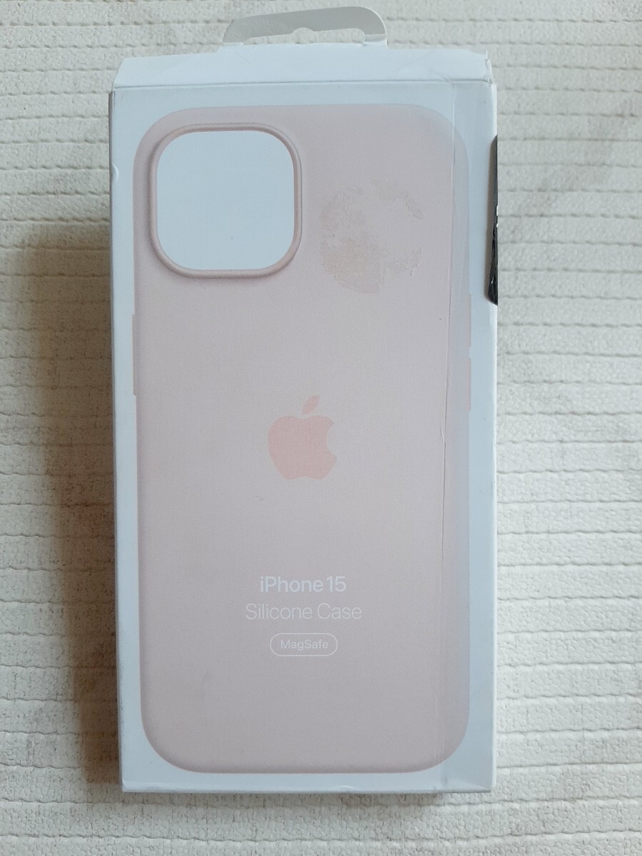 アップル純正 iPhone15シリコンケース　ピンク_画像1