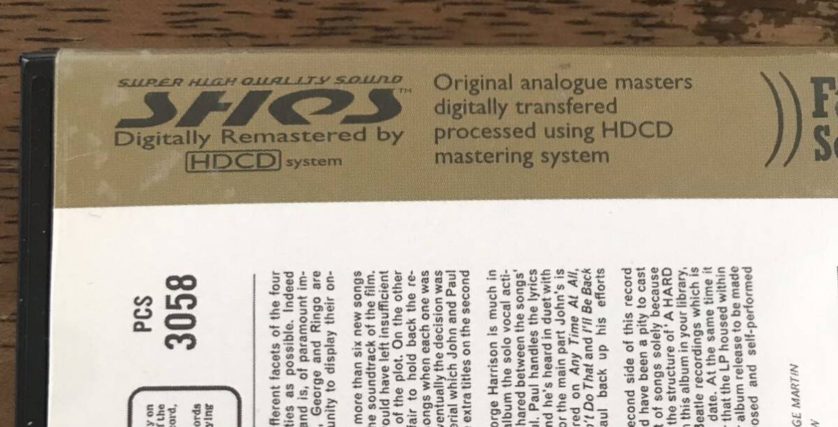 究極高音質SHQS盤 The Beatles / Beatles For Sale: Super High Quality Sound: Fabulous Sound Lab / Limited Edition No.000283 (1CDR) /_画像5