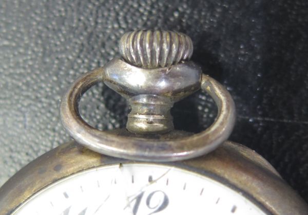 ◆懐中時計◆EMPIRE 精工舎 SEIKO スモセコ 懐中時計 silver900 三つ折りボディ 風防割れ 手巻き 稼働品の画像9