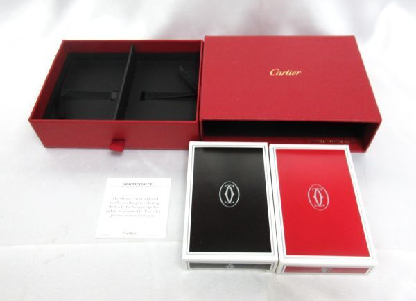 ★カルティエ★Cartier マストライン トランプ 2色入り 専用ケース付 非売品 保管品の画像1