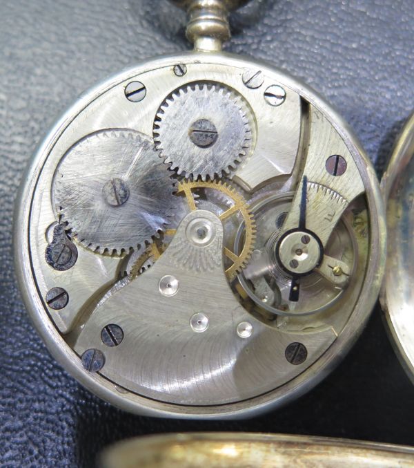 ◆懐中時計◆EMPIRE 精工舎 SEIKO スモセコ 懐中時計 silver900 三つ折りボディ 風防割れ 手巻き 稼働品の画像7