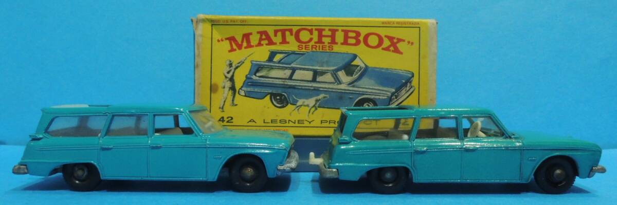 MATCHBOX 42 STUDEBAKER STATION WAGON( loose color difference . total 2 pcs )