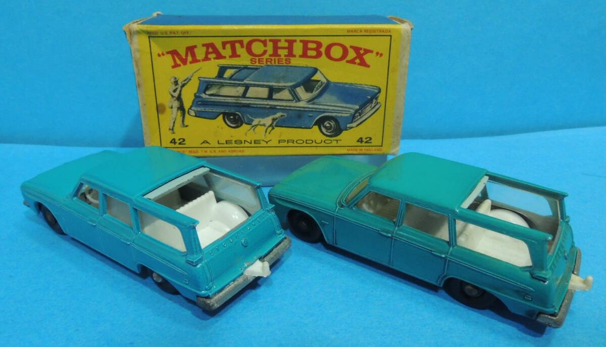 MATCHBOX 42 STUDEBAKER STATION WAGON( loose color difference . total 2 pcs )