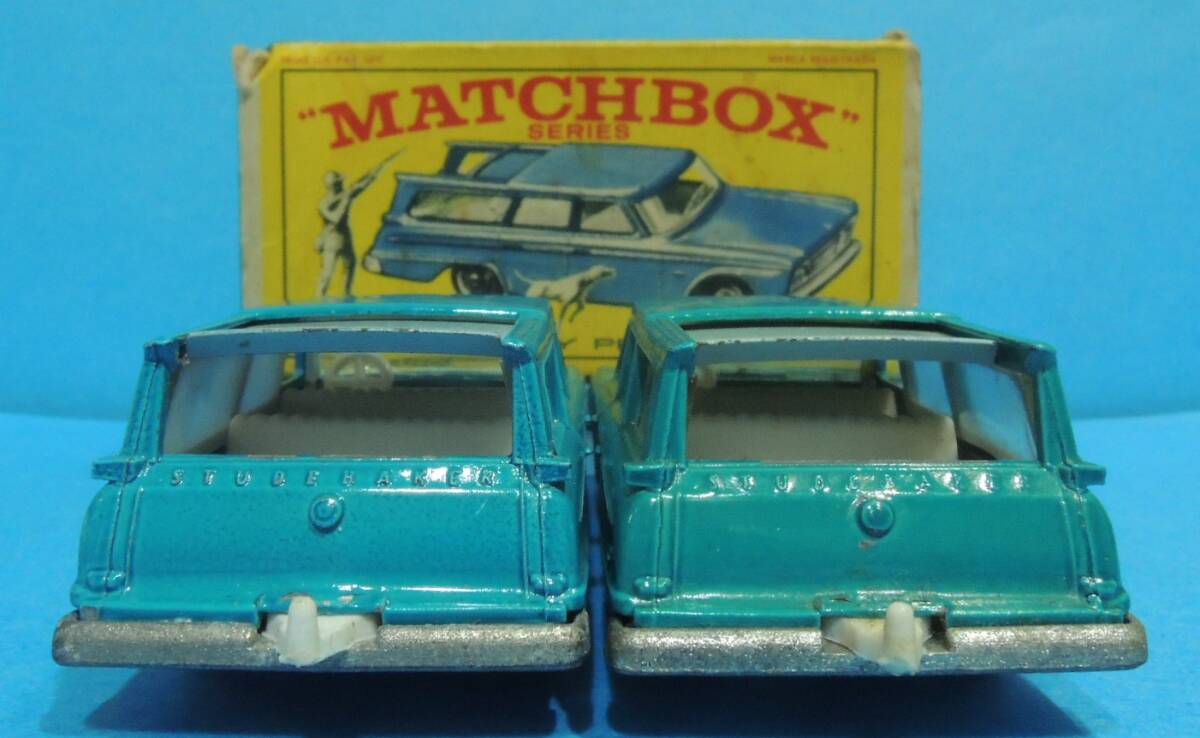 MATCHBOX 42 STUDEBAKER STATION WAGON( loose color difference . total 2 pcs )